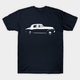 Rover P4 1950s British classic car side view T-Shirt